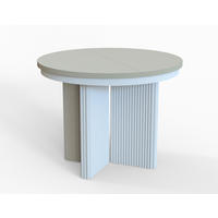 ESSTISCH TUBE X - Kaschmir/Weiß, Holzwerkstoff/Metall (100/100/77cm) - Meblini