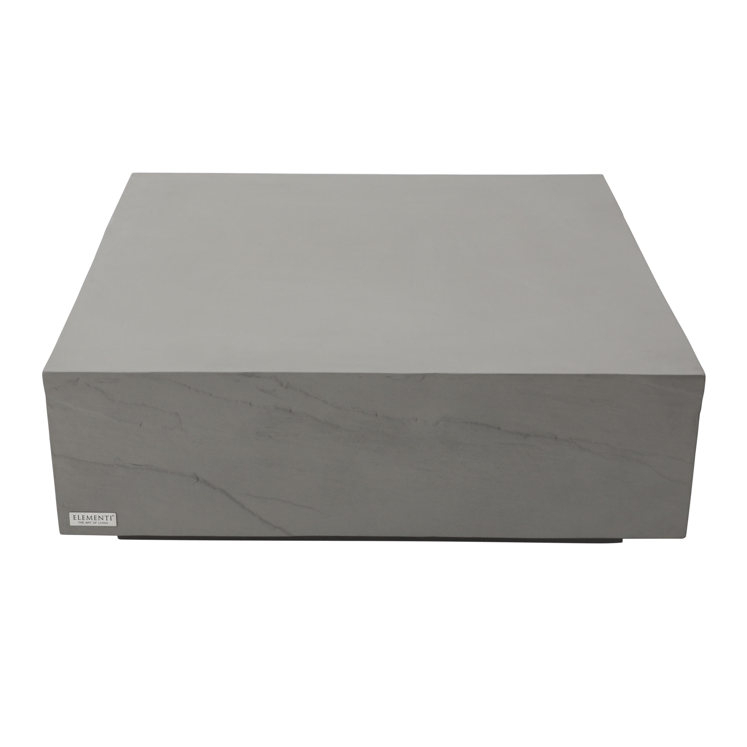 COUCHTISCH COLORADO aus GF-Beton Quadrat, Wetterbeständig, 102x102x36 cm - Grau, Naturmaterialien (102/102/36cm) - Elementi