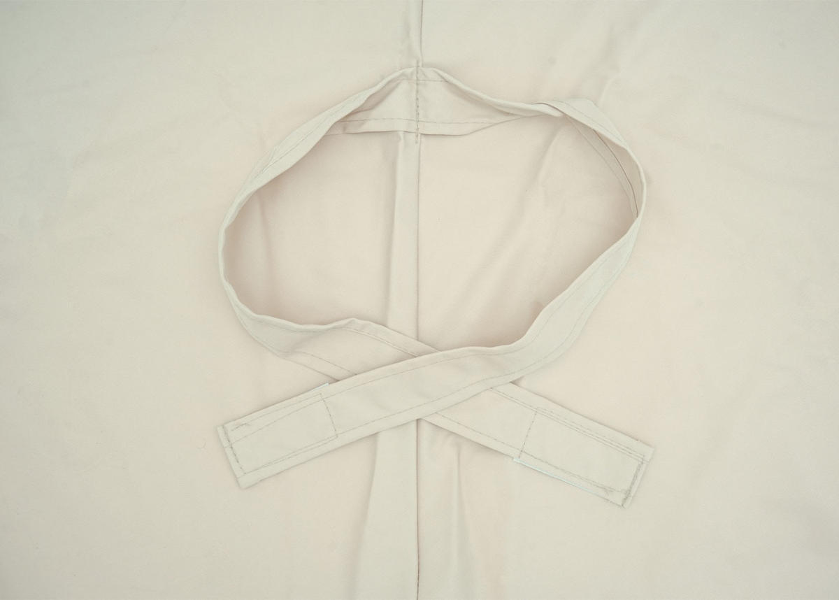 ERSATZ-BEZUG 8 STREBEN RUND Cremeweiß - Weiß, Textil (400/400cm) - MCW