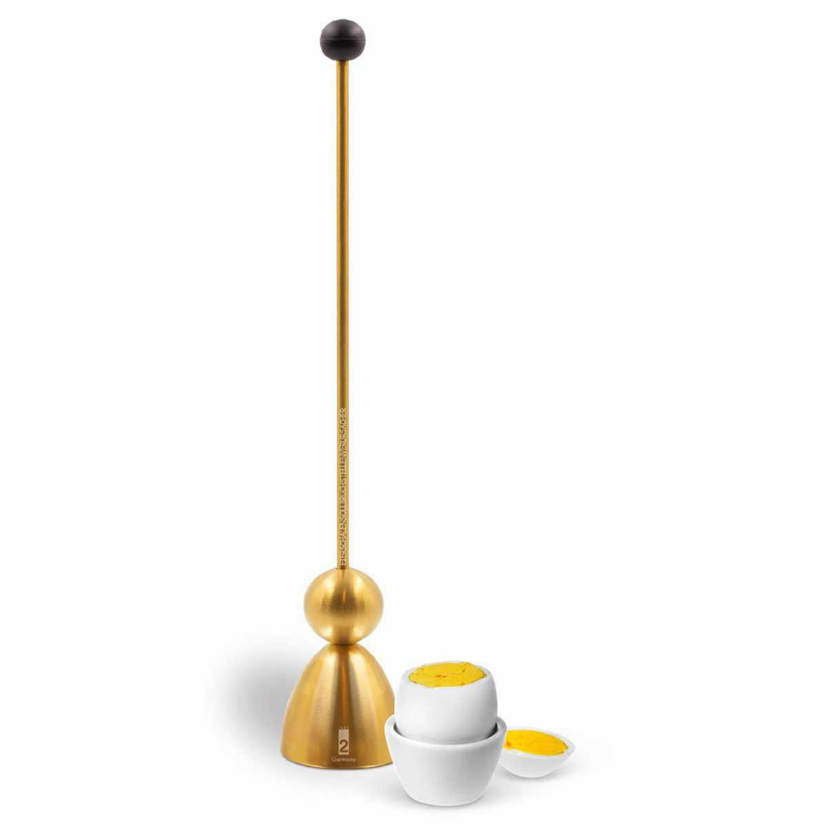 EIERSCHALENSOLLBRUCHVERURSACHER Clack Golden Edition, Silikonkugel Schwarz - Multicolor, Metall (4.5/29.5/4.5cm) - Take2