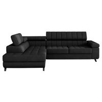 ECKSOFA Nord, Seite: Links - Schwarz, Holz/Textil (264/203cm) - MIRJAN24