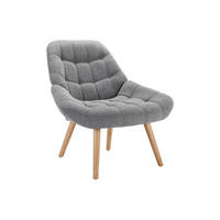 SESSEL - Stoff - Grau - LUOSTO - Grau, Textil (87/83/79cm) - Vente-Unique