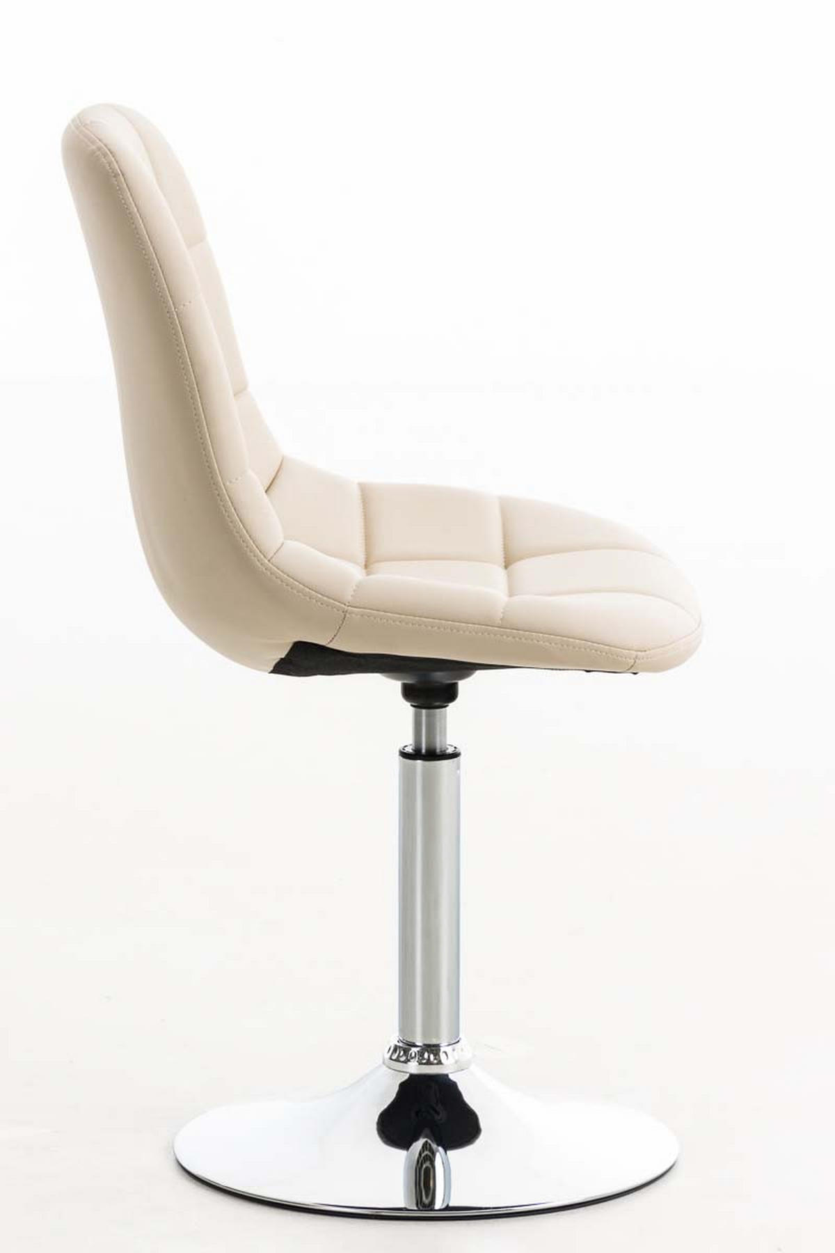 DREHSTUHL Lederlook creme - Creme, Textil/Metall (48/84/52cm) - CLP