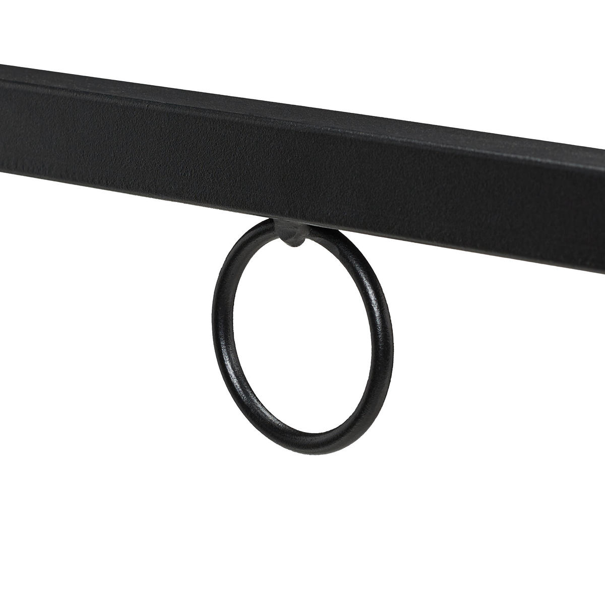 KAMINHOLZREGAL - Schwarz, Metall (121/116/30.5cm) - Relaxdays