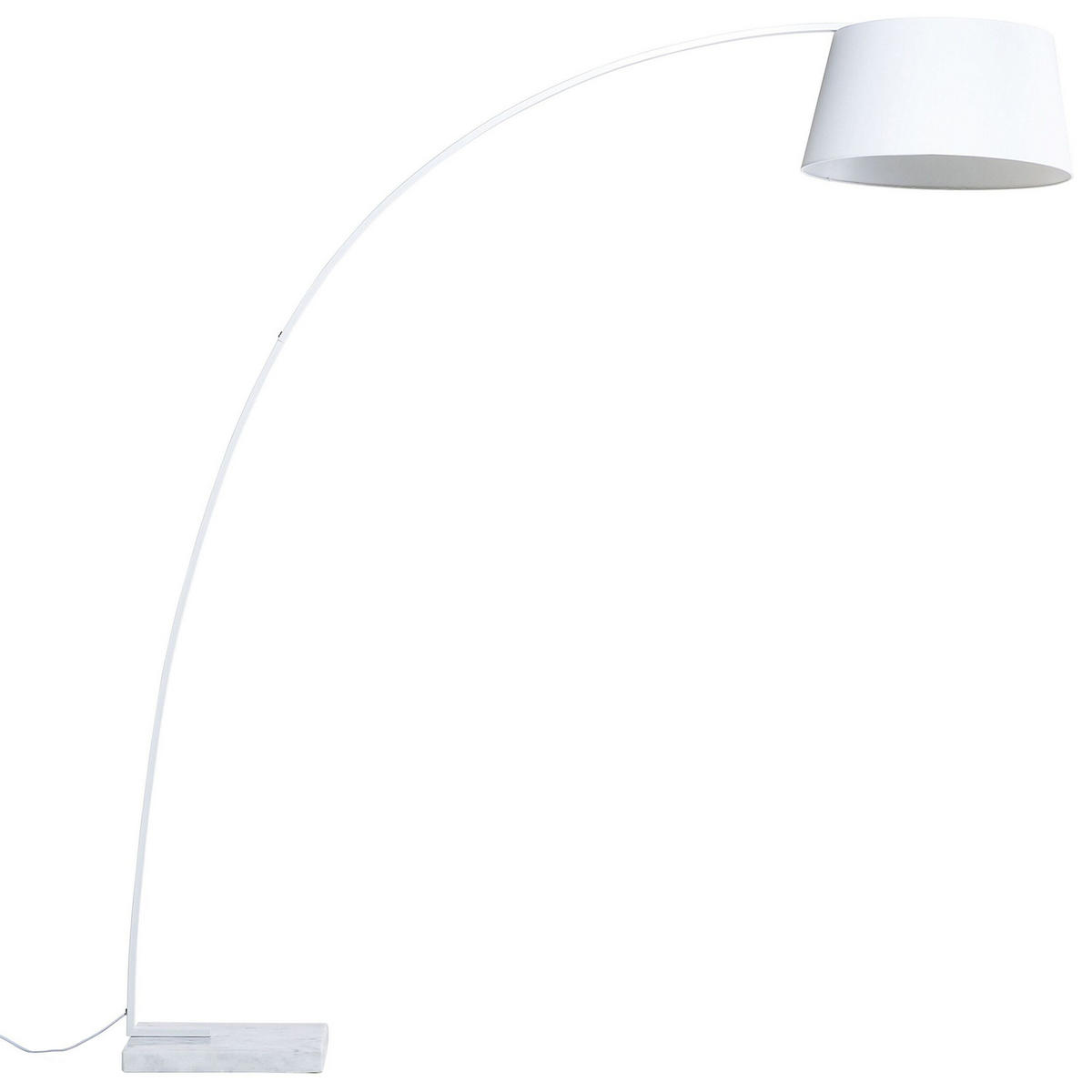 STEHLAMPE Benue 50/160/188 cm - Weiß, Metall (50/50/188cm) - Beliani