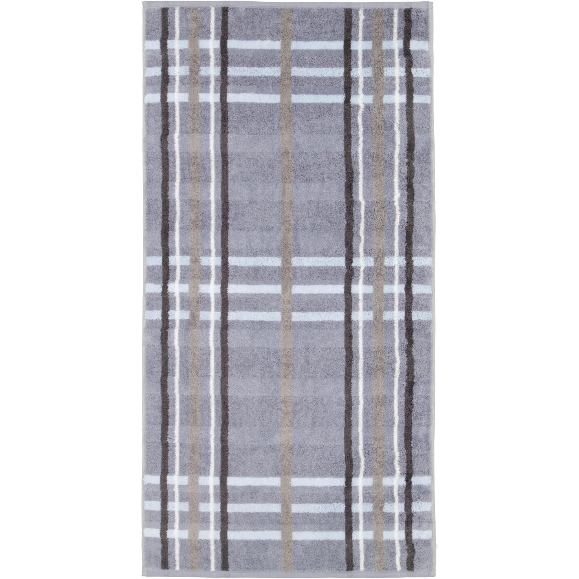 HANDTUCH NOBLESSE CHECK 1089 NORDIC BLUE - 11 - Blau, Textil (50/100cm) - Cawoe