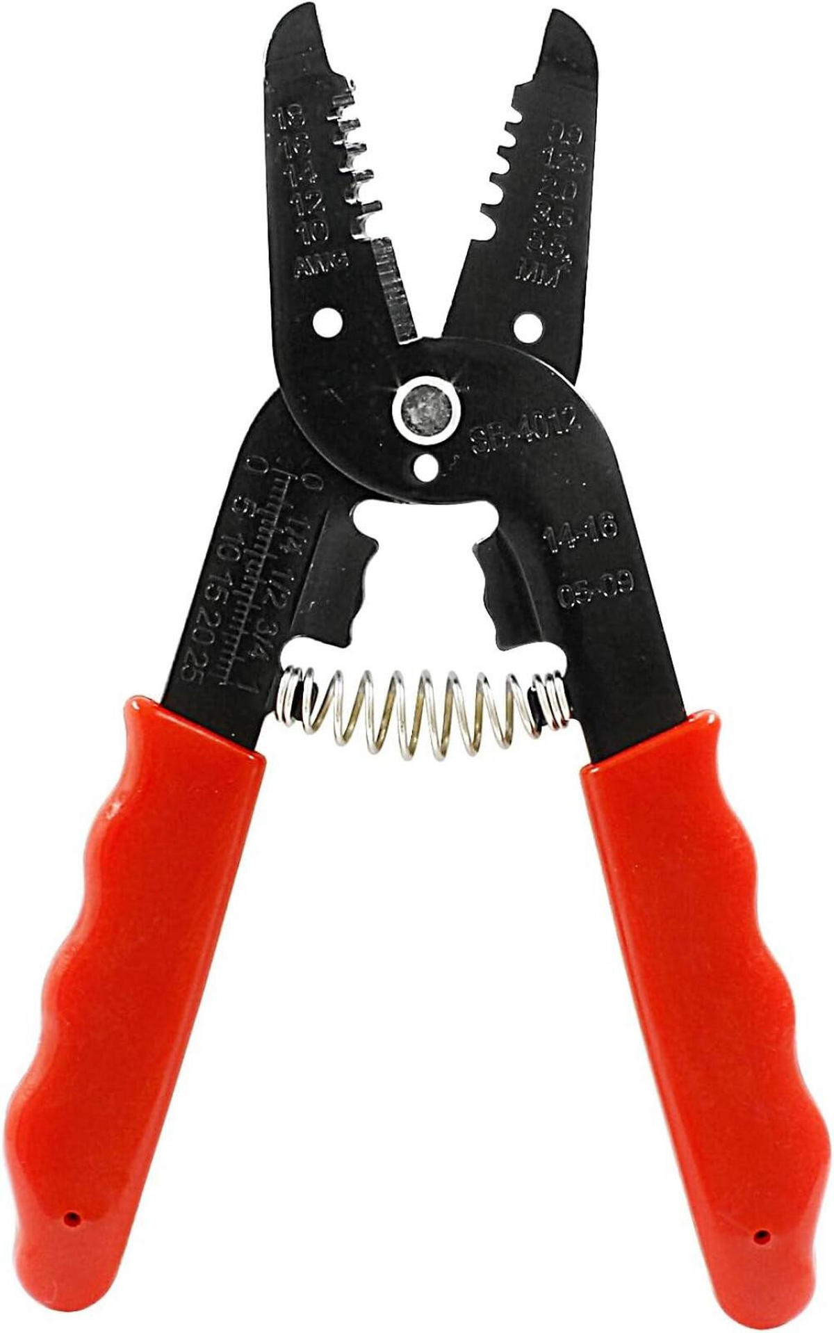 CRIMPZANGE – geeignet für Kabel von 0,9 bis 6,0 mm² - Rot, Metall (1.6/1.05/1cm) - DCA
