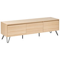 TV-MÖBEL Hellbraun Cardigan - Hellbraun/Schwarz, Holzwerkstoff (150/45/40cm) - Beliani