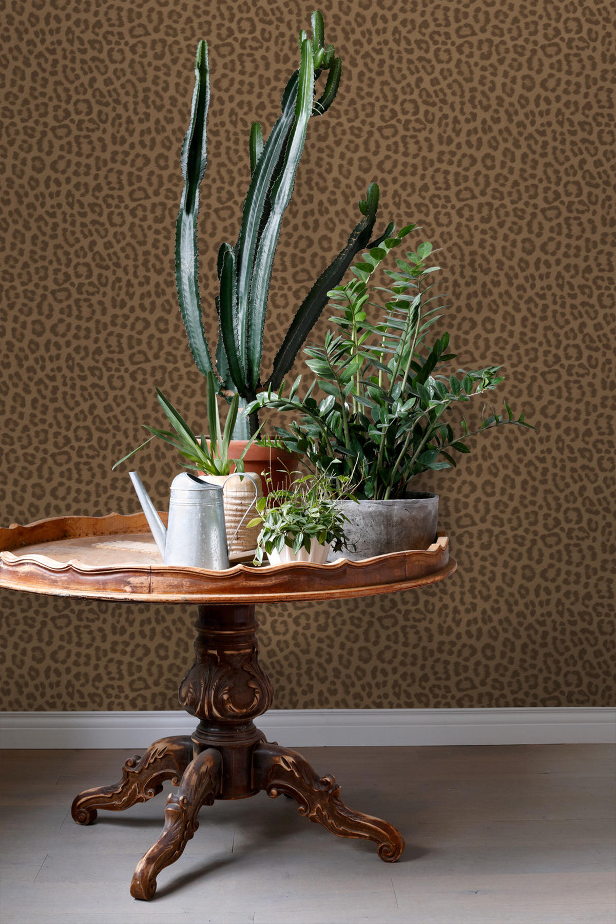 TAPETE Leopardenmuster 50 x 900 cm - Braun, Papier (50/900cm) - ESTAhome
