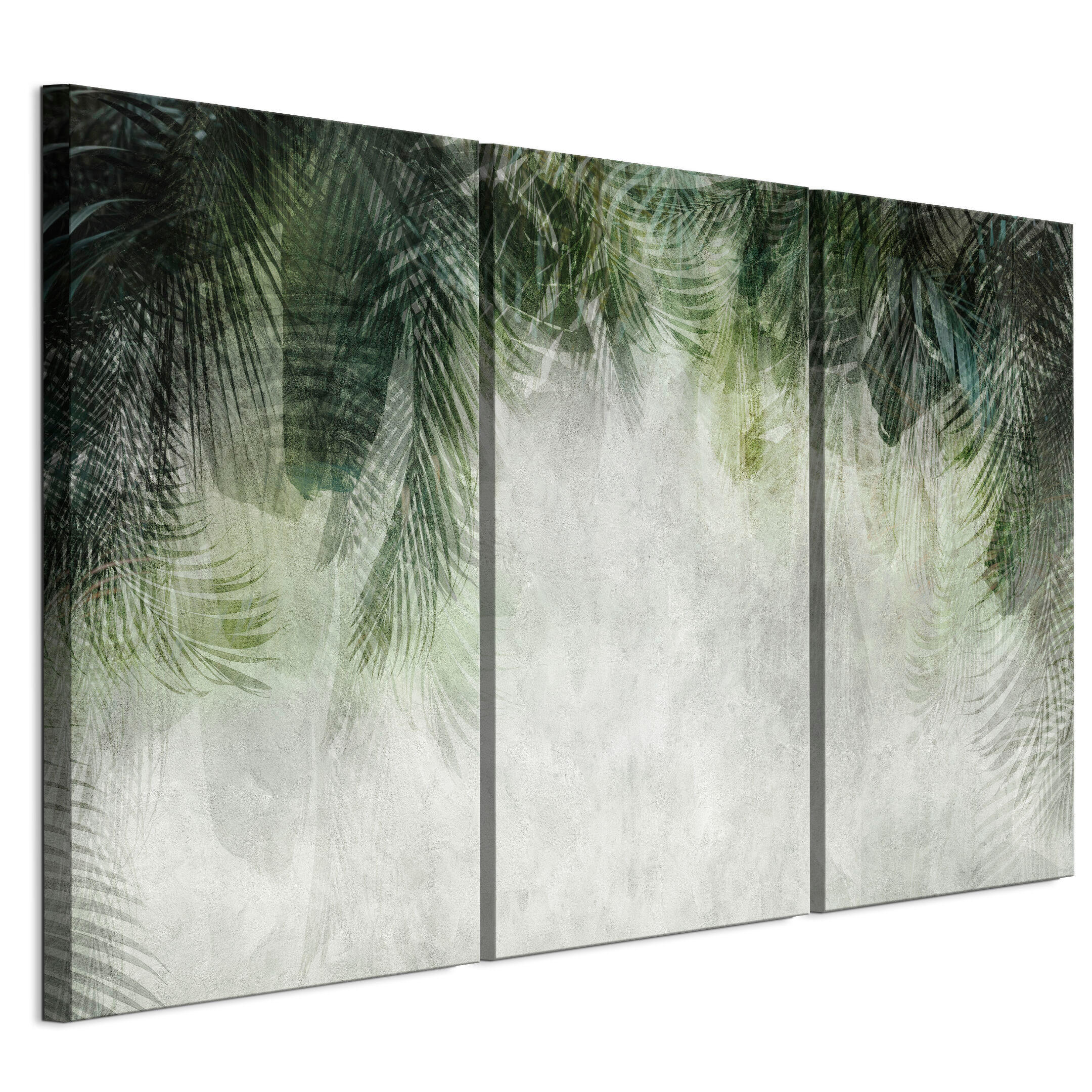 LEINWANDBILD Blätter 3-tlg. 120x80 cm - Multicolor, Holz (120/80cm) - LUMASOUL