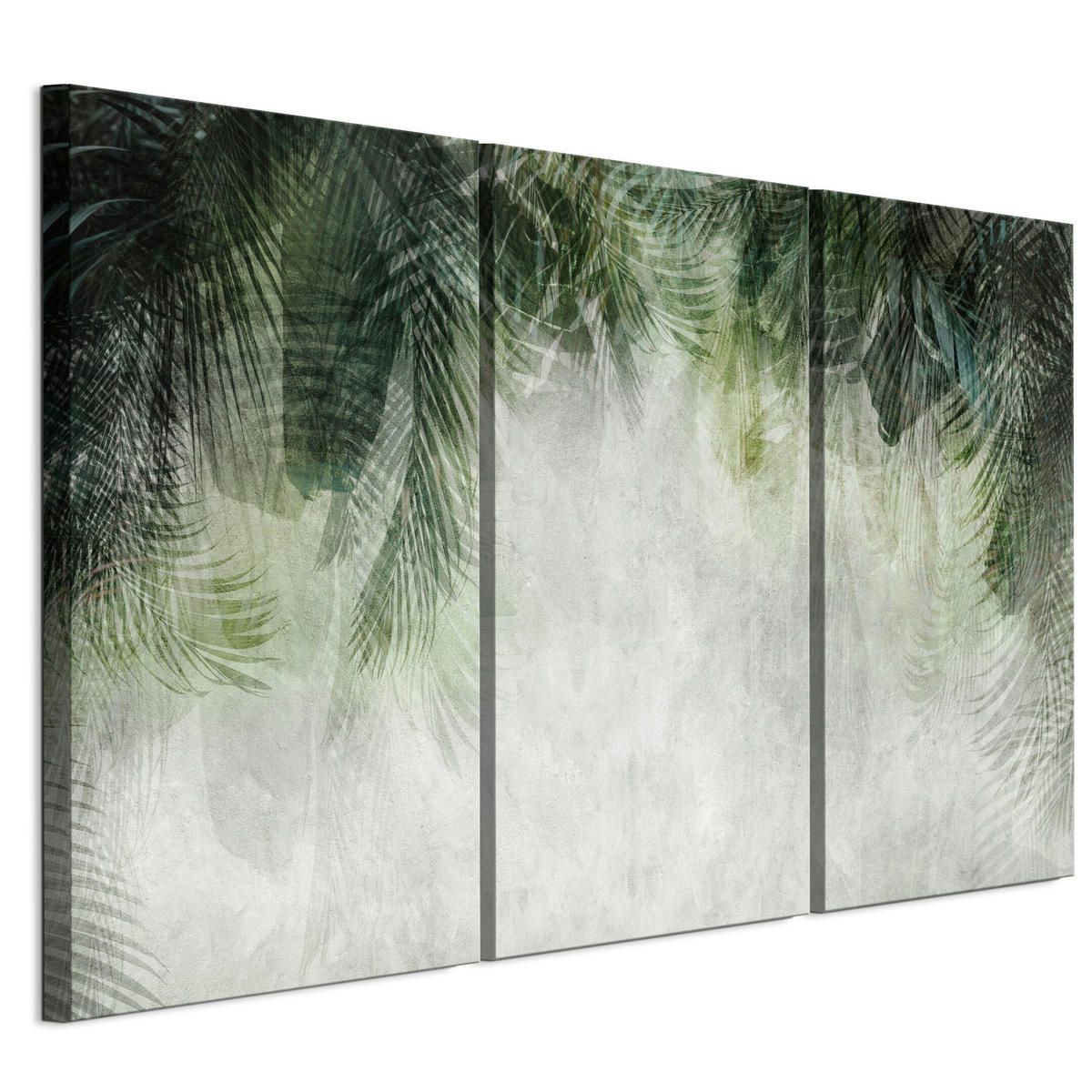 LEINWANDBILD Blätter 3-tlg. 120x80 cm - Multicolor, Holz (120/80cm) - LUMASOUL