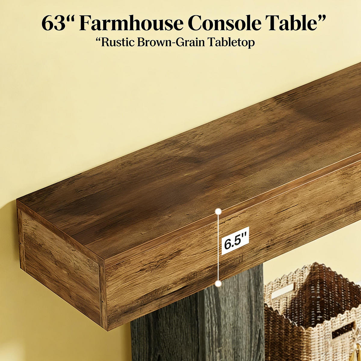 KONSOLENTISCH Grau-Braun 160/30/82 cm - Graubraun, Holzwerkstoff (30/160/82cm) - PANGIVO