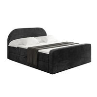 BOXBETT mit Matratze H4 und Lattenrost - NOX-Z - 140x200 - Schwarz Casablanca - Schwarz, Holzwerkstoff (140/200cm) - ALTDECOR