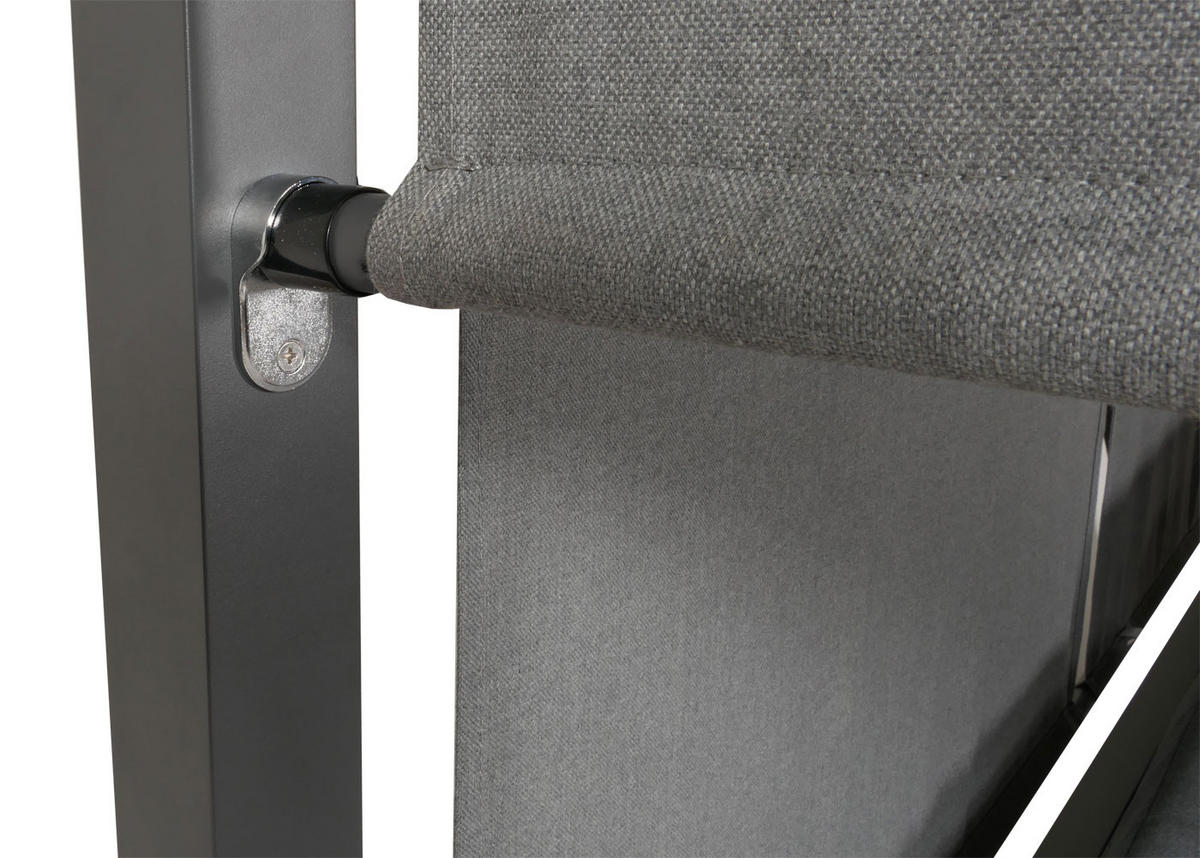 LOUNGE-GARTENLIEGE Hellgrau - Hellgrau, Textil (200/200/200cm) - MCW