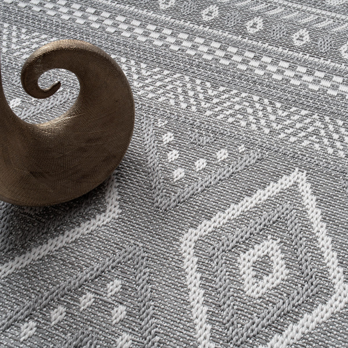 OUTDOORTEPPICH 120/160 cm Vermont 184 - Grau, Textil (120/160cm) - Paco Home