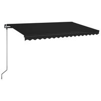 MARKISE Manuell Einziehbar 400x350 cm Anthrazit - Anthrazit, Metall (400/1/400cm) - furnicato
