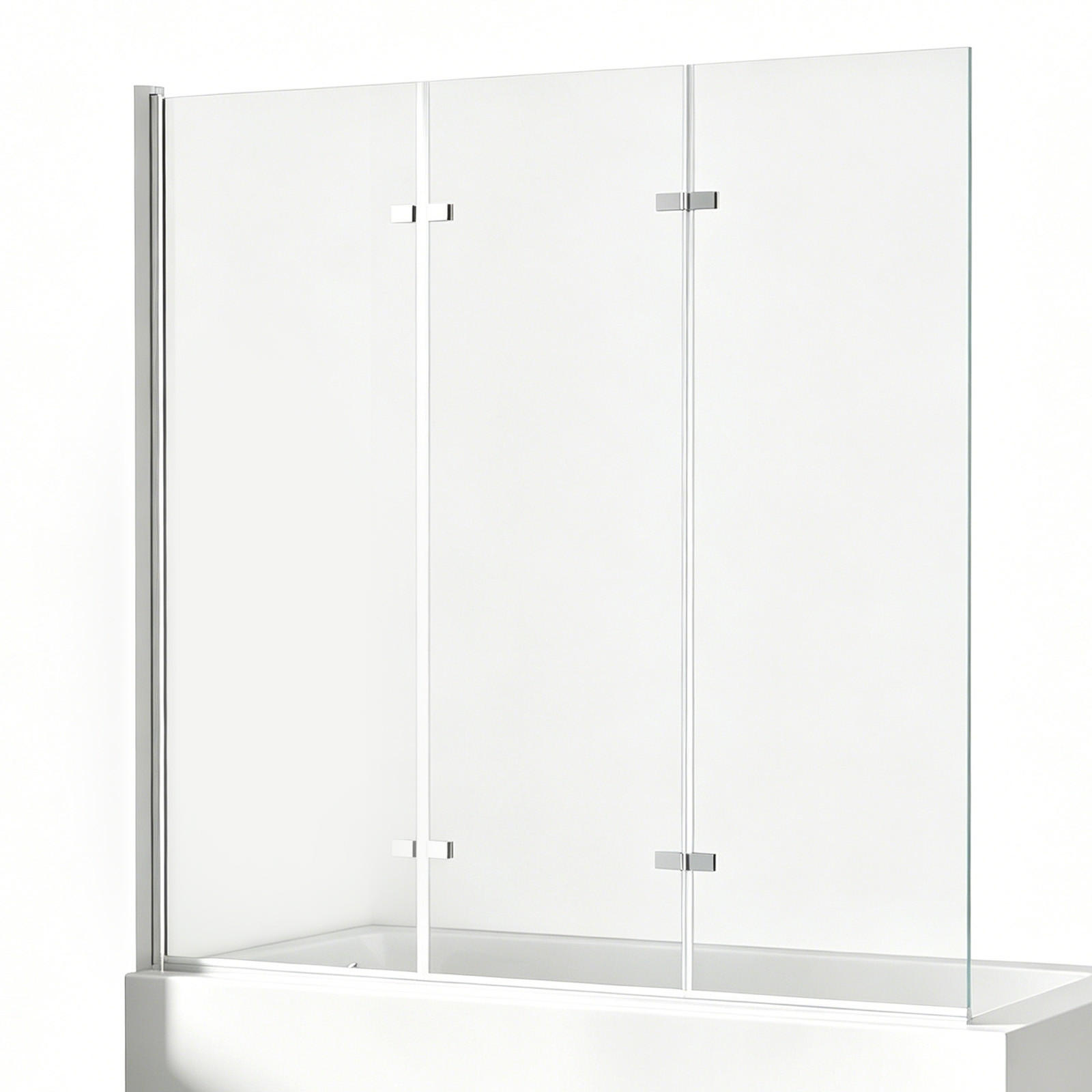 S'afielina Badewannenaufsatz Chrom 130x140 cm