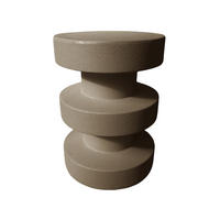 BEISTELLTISCH Mokkabraun 33/33/45 cm - Braun, Stein (33/33/45cm) - Mobili Rebecca