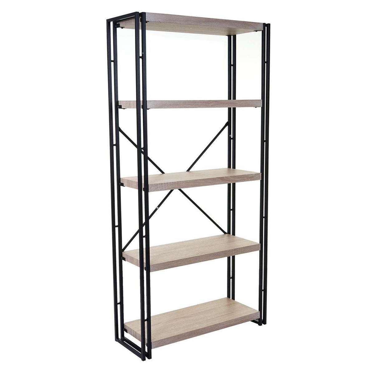 BÜCHERREGAL Beige - Beige, Holzwerkstoff (80/165/30cm) - MCW