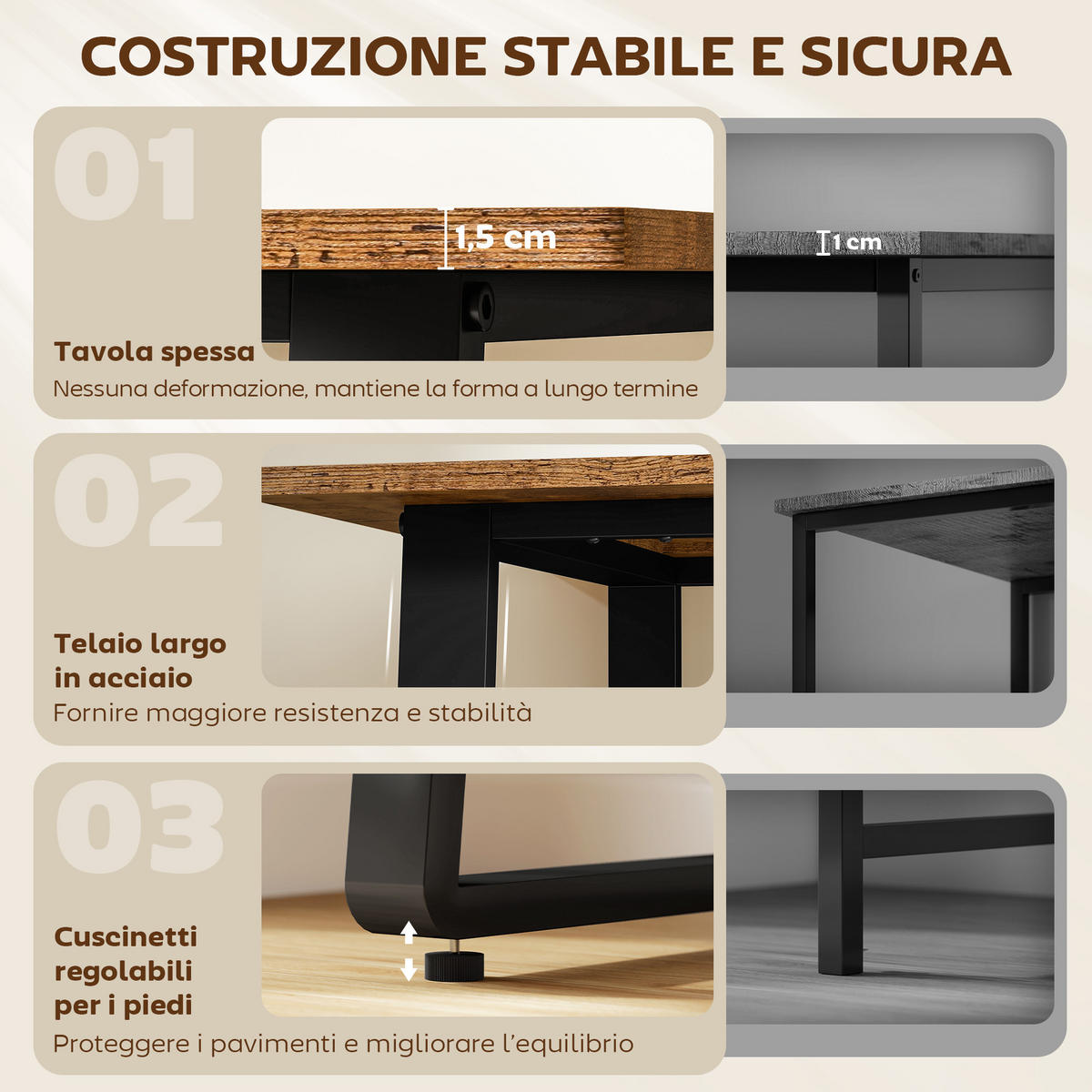 BÜROTISCH Rustikales Braun 1 Stück - Braun, Holzwerkstoff (60/120/76cm) - GiPP