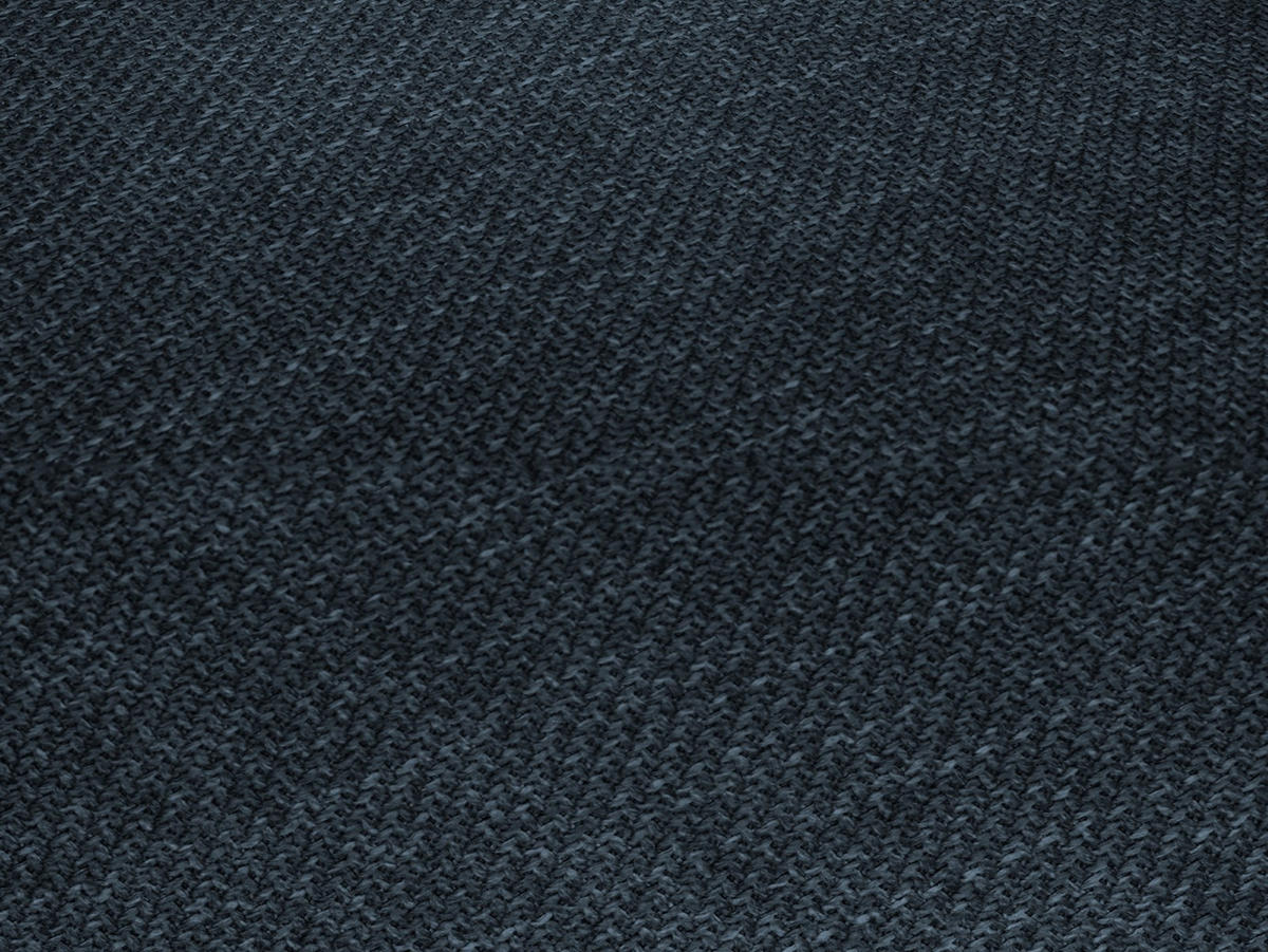 SOFA Ruby aus strukturiertem Stoff marineblau 4 Sitzplätze - Blau, Textil (302/69/93cm) - Micadoni