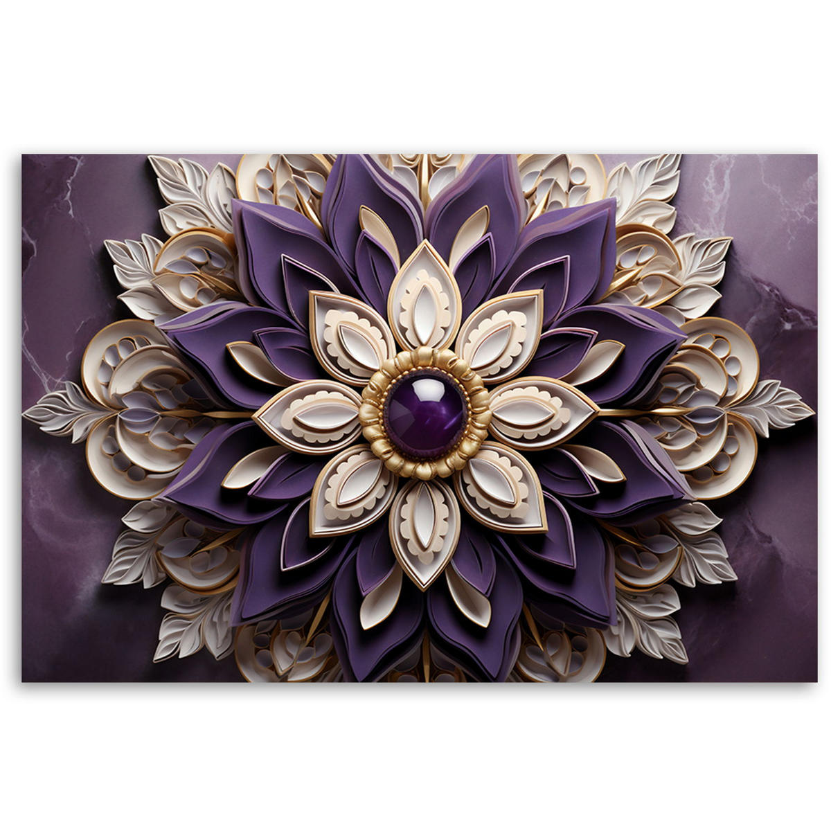KUNSTDRUCK Lila 60/40 cm - Lila, Textil (60/40cm) - KUNSTLOFT