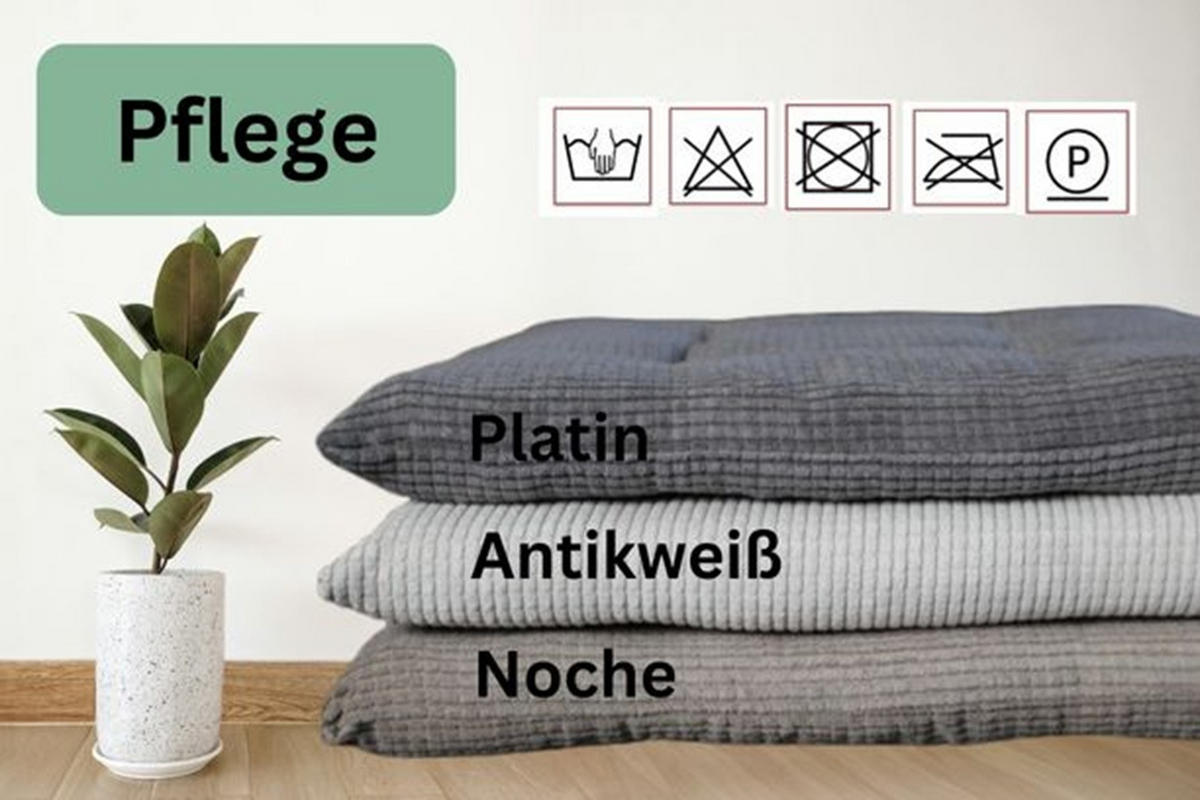 STUHLKISSEN 4er Set New Wave - Taupe, Textil (40/40/4cm) - Yve! decoration