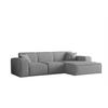 ECKSOFA Ottom Celes Premium Ascot Bukla - Grau, Holzwerkstoff/Textil (266/165cm) - Fun Möbel