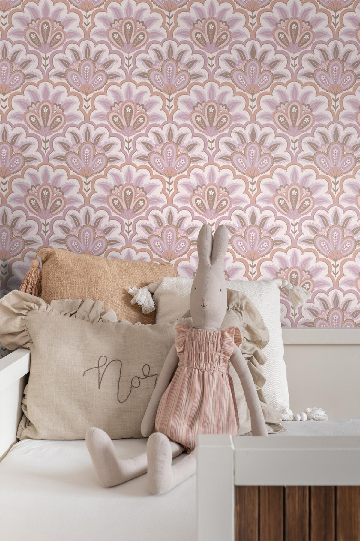 TAPETE orientalisches Barockmotiv 50 x 900 cm - Lila, Papier (50/900cm) - ESTAhome