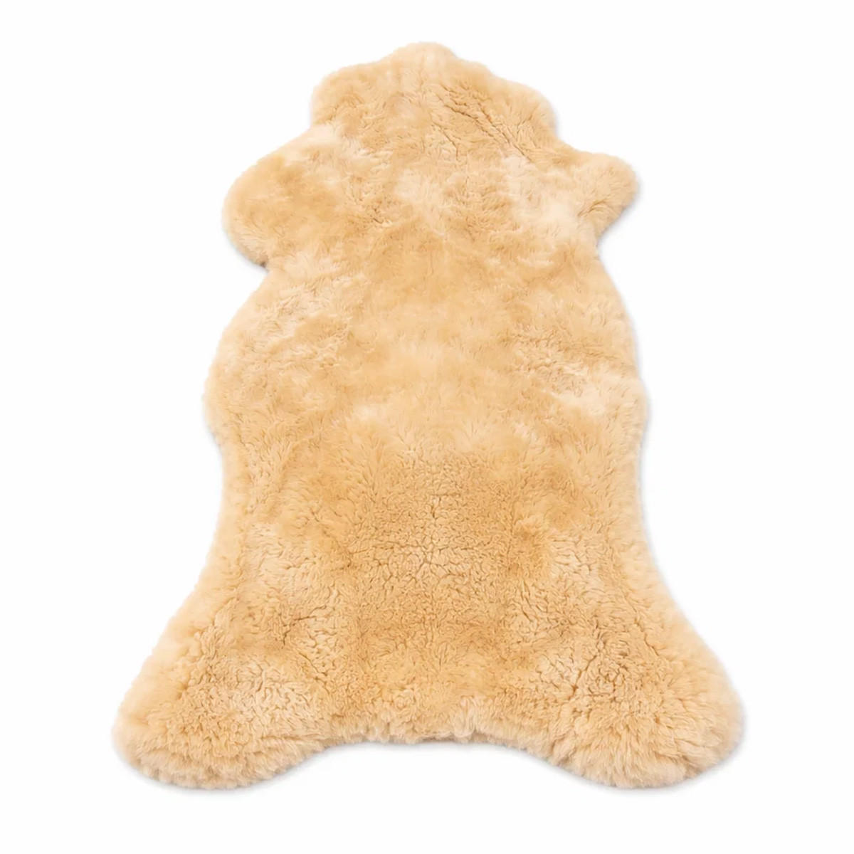 FELL Deutsches Merino Lammfell Schaffell Hellbraun ca. 135 cm - Hellbraun, Fell (80/135cm) - Provellus