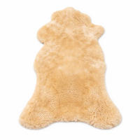 FELL Deutsches Merino Lammfell Schaffell Hellbraun ca. 135 cm - Hellbraun, Fell (80/135cm) - Provellus