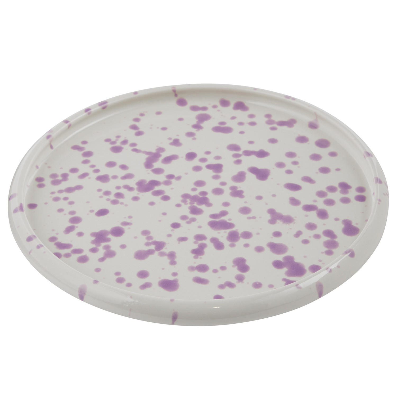 FRÜHSTÜCKSTELLER Boogy Splash - Violett, Keramik (21/21/2.3cm) - Butlers