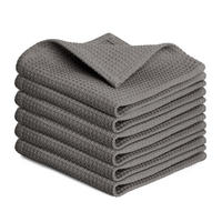 GESCHIRRTÜCHER Frigg 6er-Set, 30/30 cm, Anthrazit - Anthrazit, Textil (30/30cm) - Blumtal