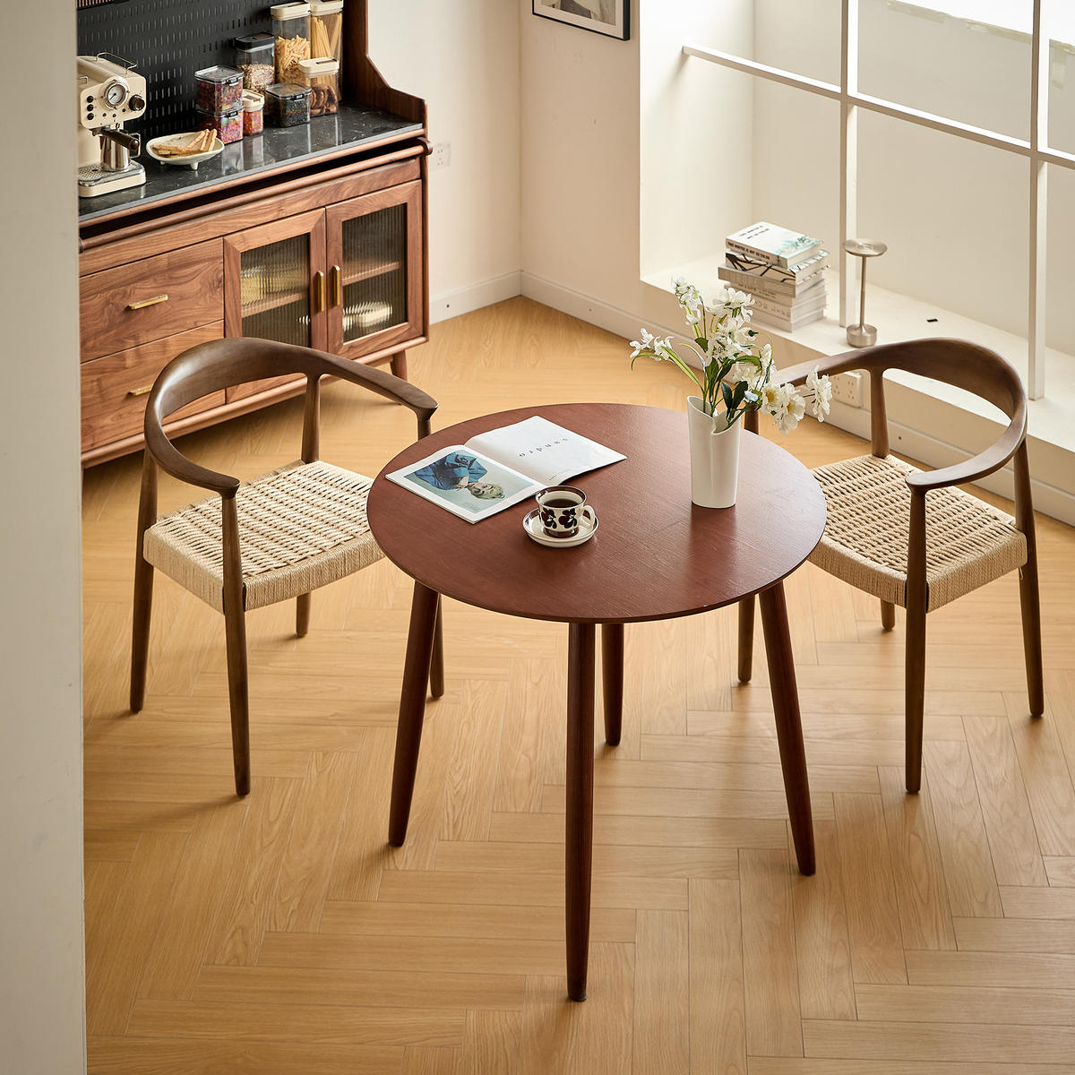 STUHL 2er-Set dunklem Holz Dunkelbraun - Braun, Holz (64/72/53cm) - Nordlys