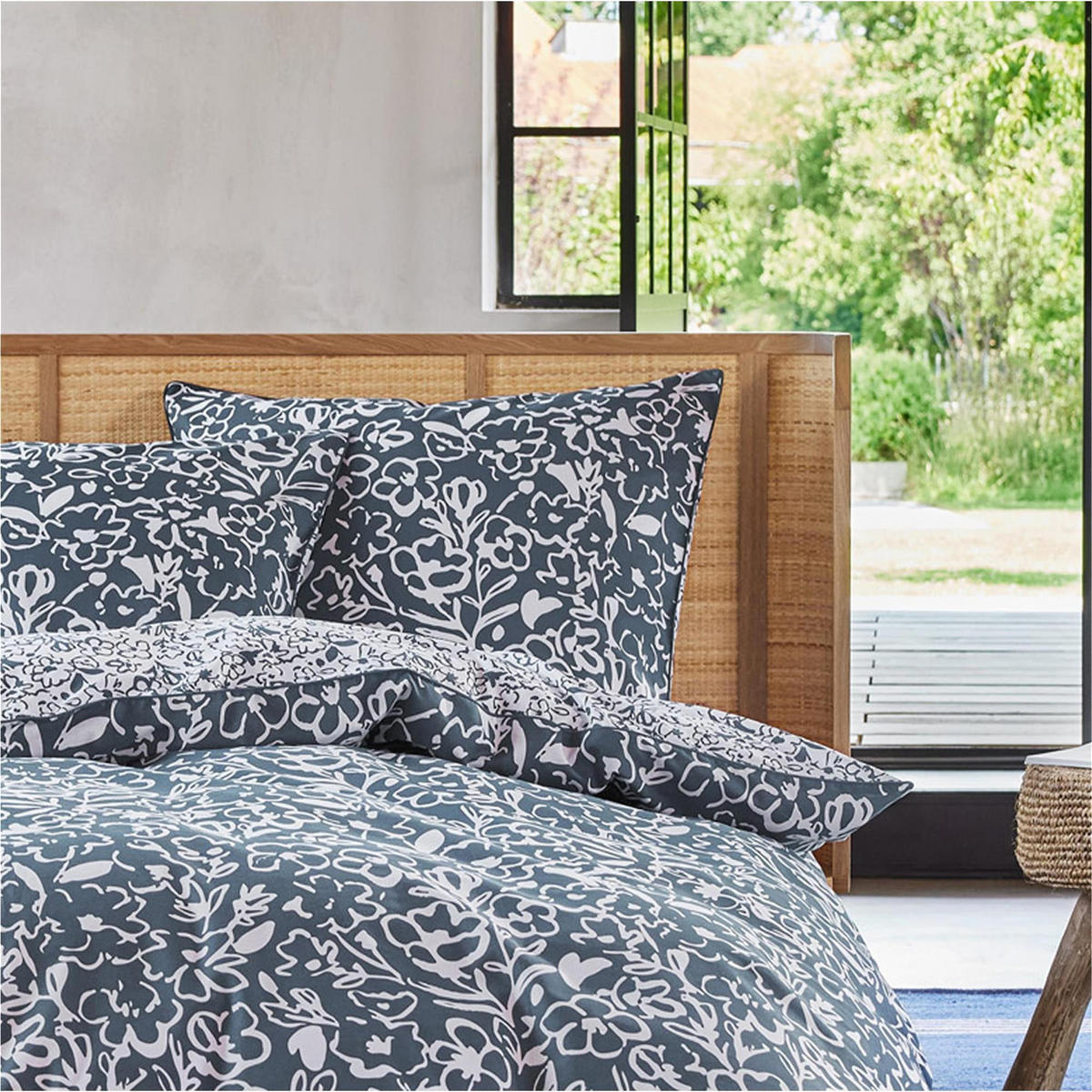 WENDEBETTWÄSCHE CLEO - Titanfarben, Textil (155/220cm) - Esprit