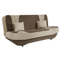 SCHLAFSOFA Pinto - Beige/Schwarz, Holzwerkstoff/Kunststoff (190/94/90cm) - MIRJAN24