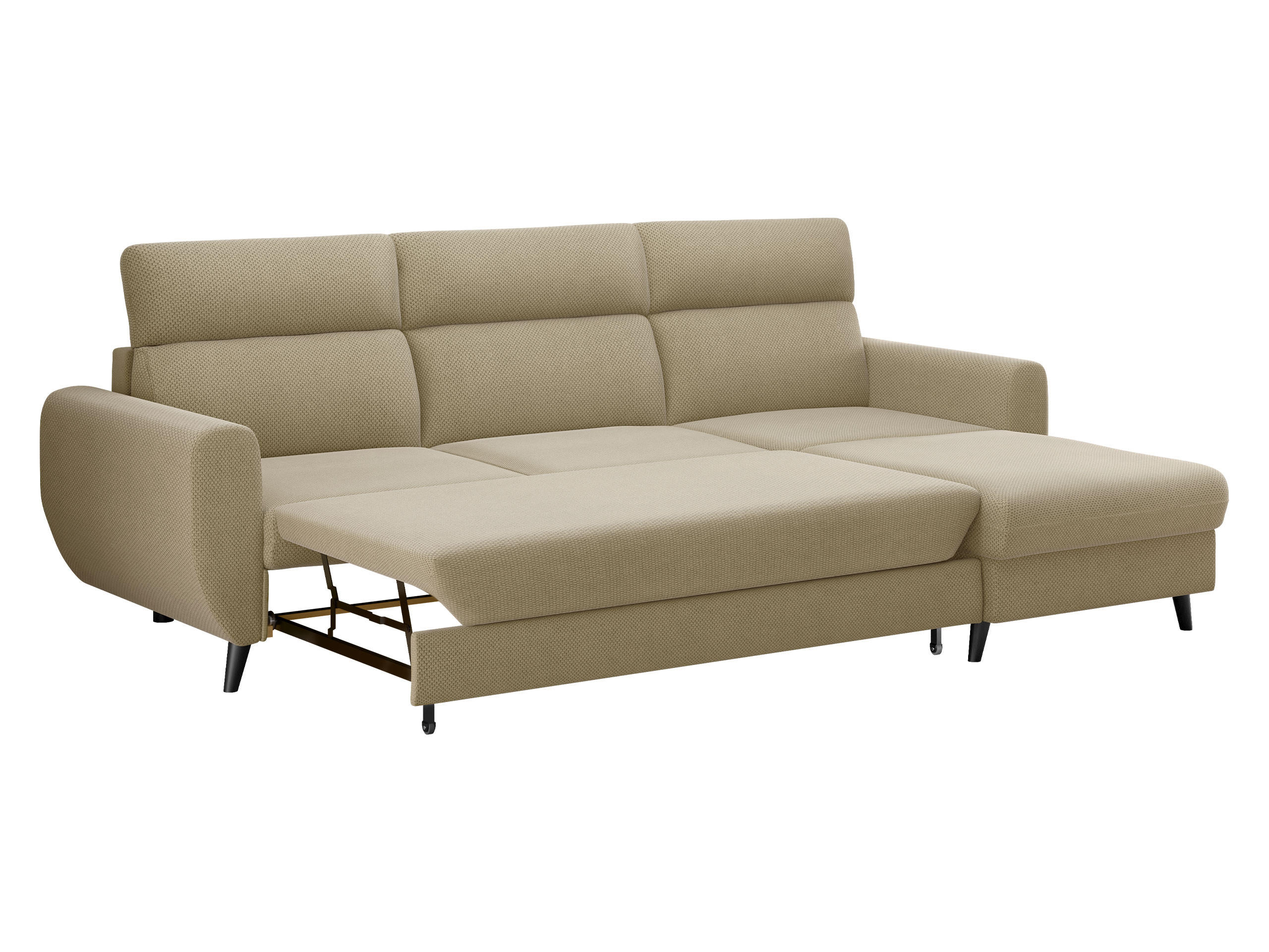 ECKSOFA Torro Mini, Seite: Rechts - Dunkelblau, Holz/Textil (168/258cm) - MIRJAN24