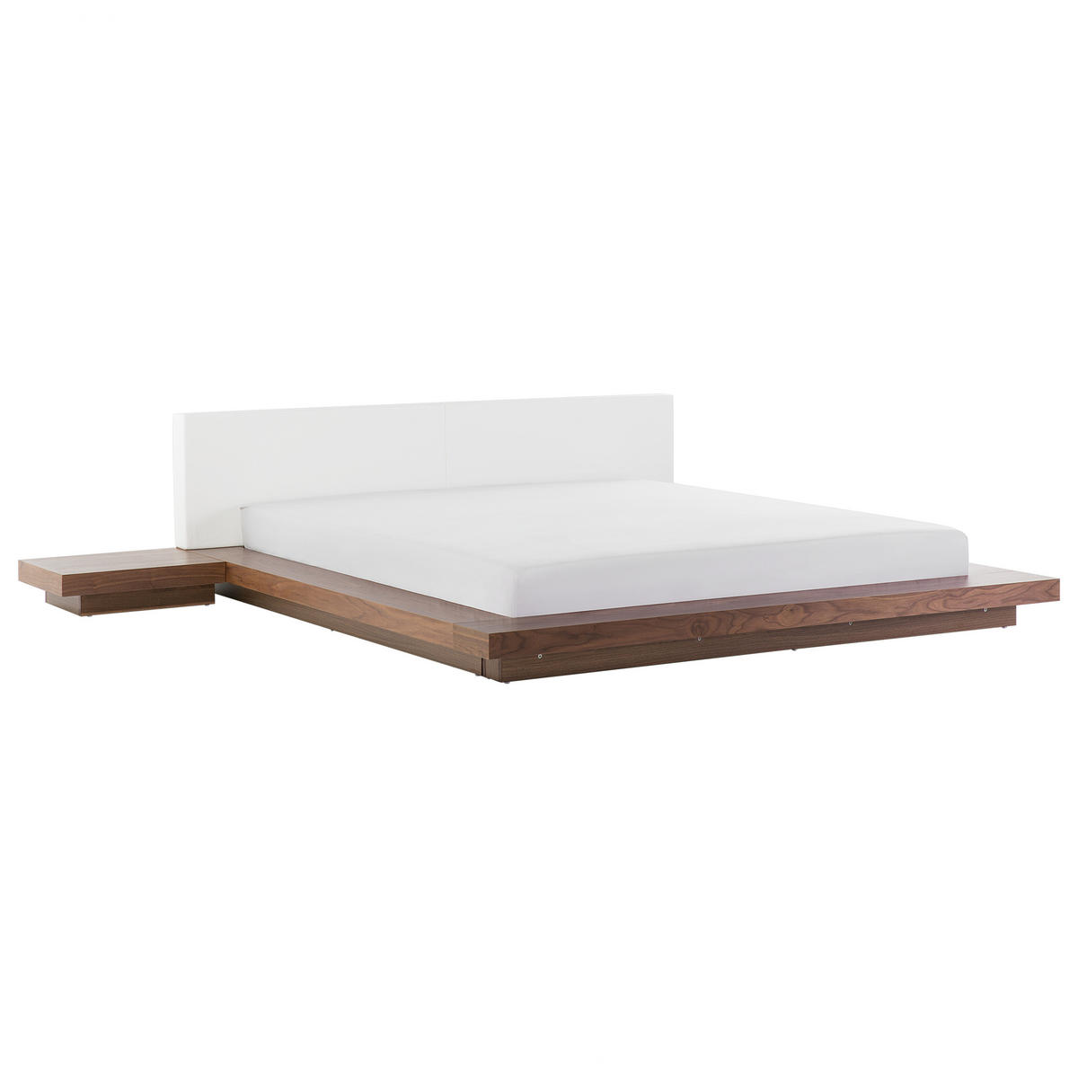 BETT mit Lattenrost 180x200 cm Heller Holzfarbton Zen - Hellbraun, Holzwerkstoff (180/200cm) - Beliani