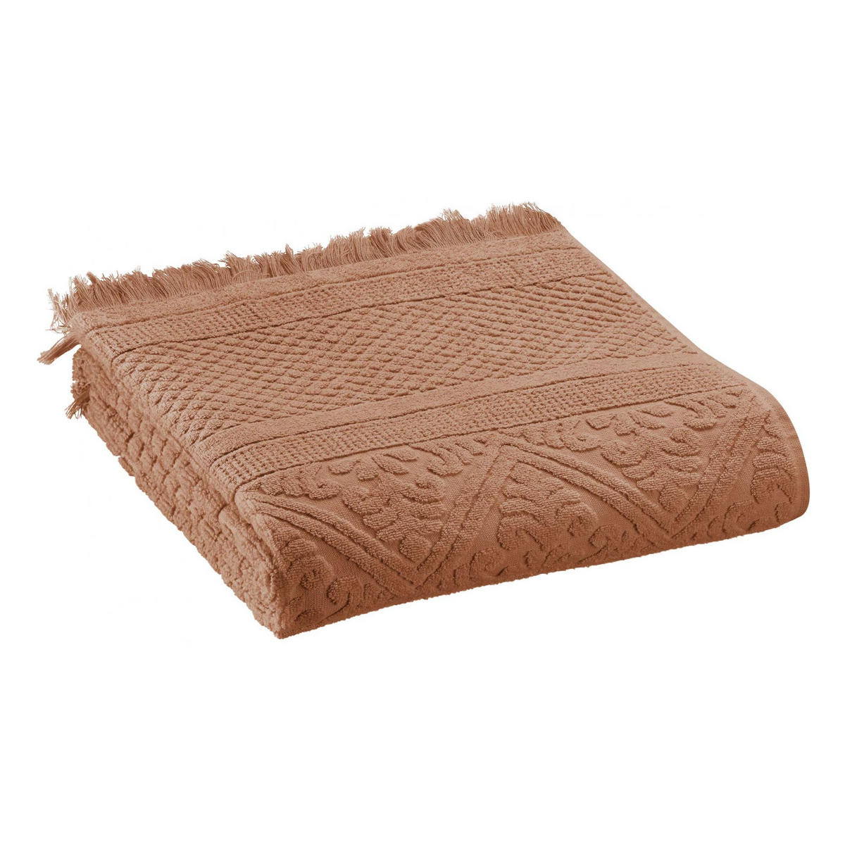 HANDTUCH Zoé nussbraun 50 x 100 cm - Braun, Textil (50/100cm) - Vivaraise