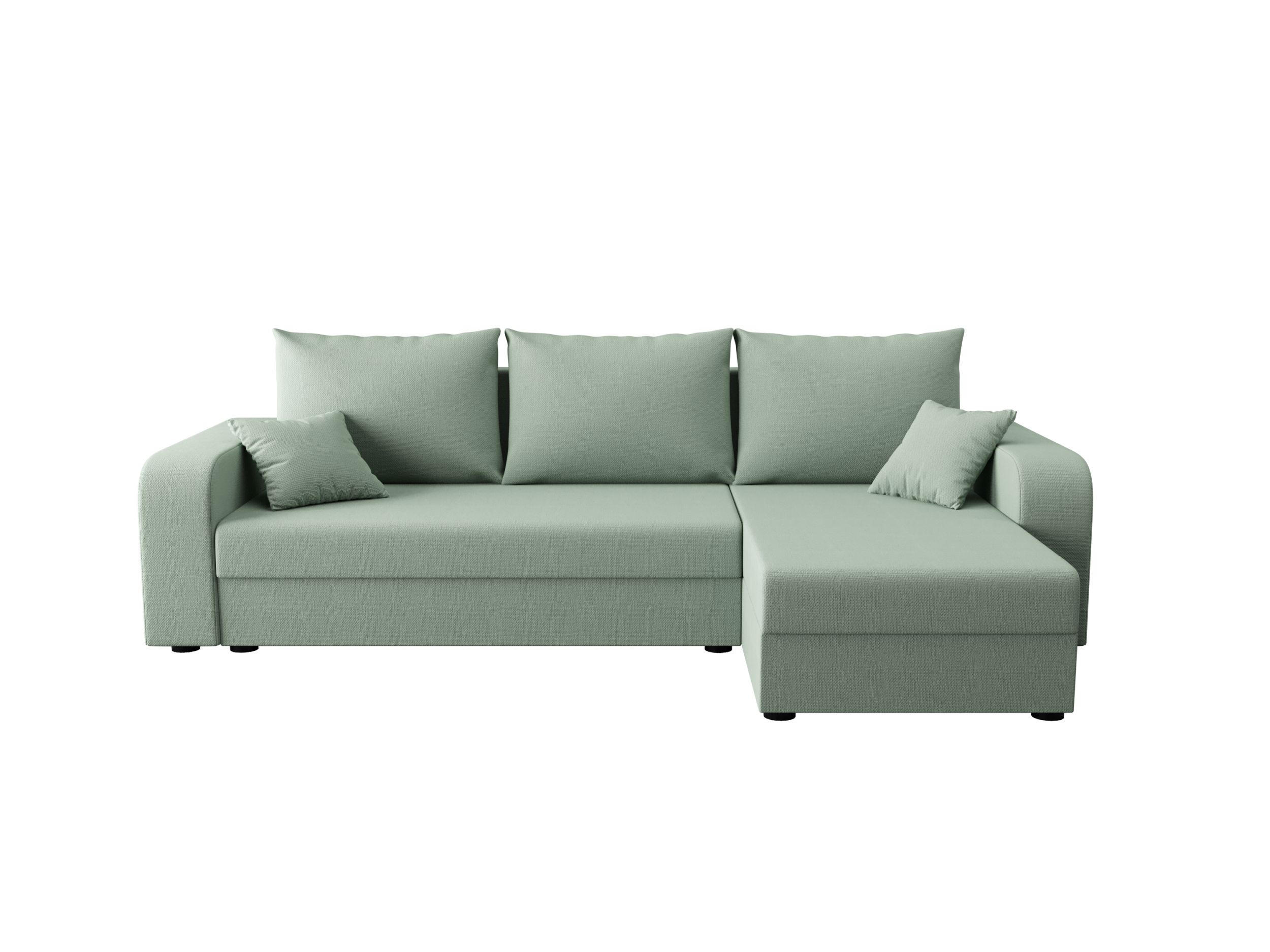 ECKSOFA HEWLET L BIS Cosmic 16 Rechts mit Schlaffunktion - Hellgrün, Textil (240/140cm) - Bedante