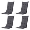 GARTENSTUHLKISSEN Panama 123/50 cm 4er-Set - Grau, Textil (50/7/123cm) - Madison