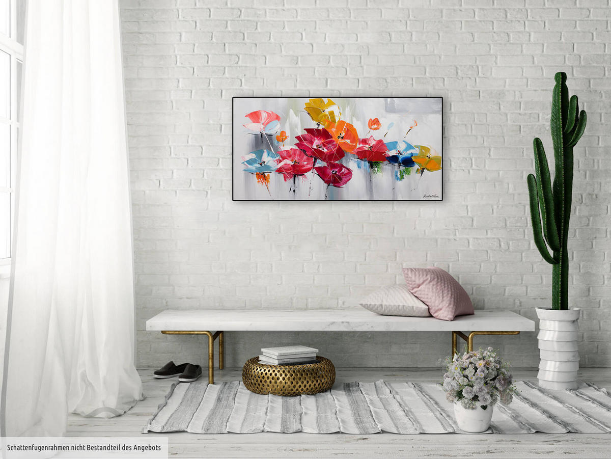 ÖLGEMÄLDE 100/50 cm - Multicolor, Holz/Textil (100/50cm) - KUNSTLOFT