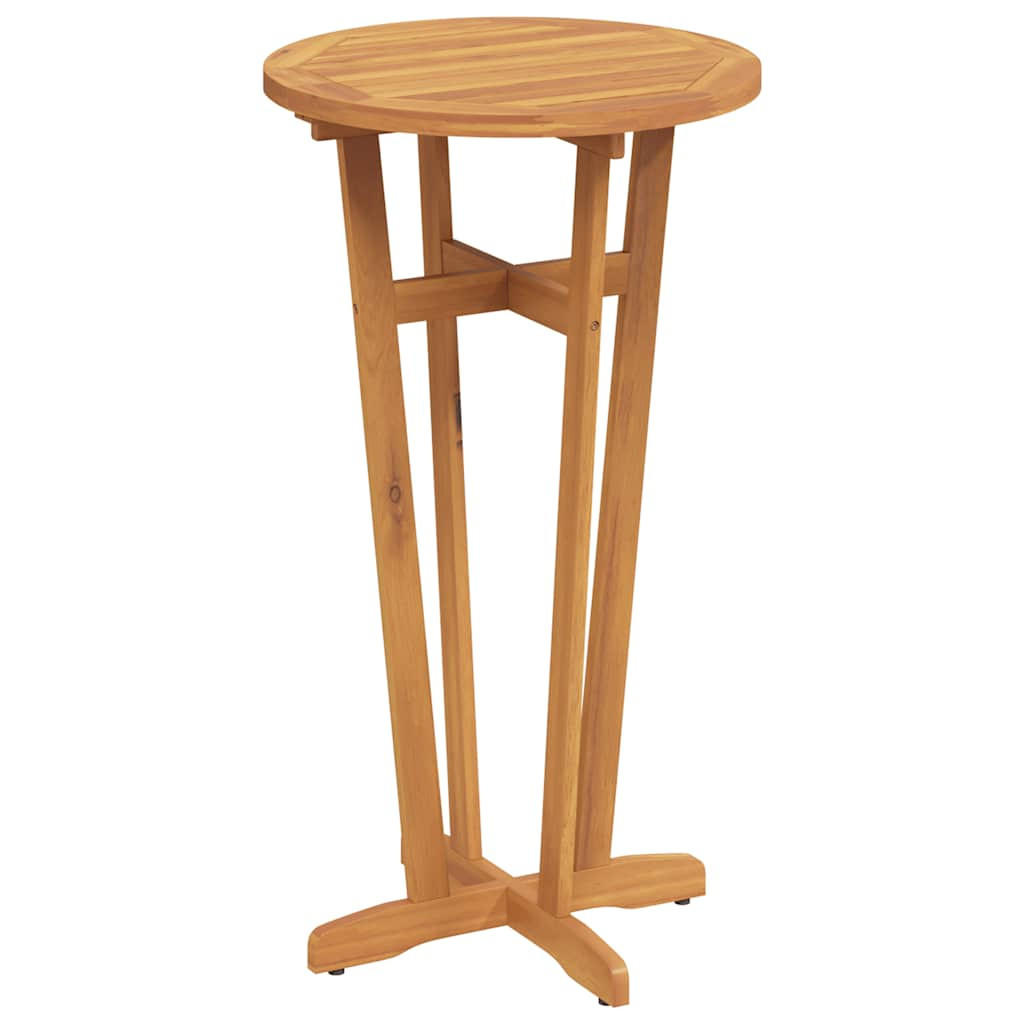 GARTEN-BARTISCH Ø60/105 Cm Massivholz Akazie - Braun, Holz (60/60/105cm) - vidaXL