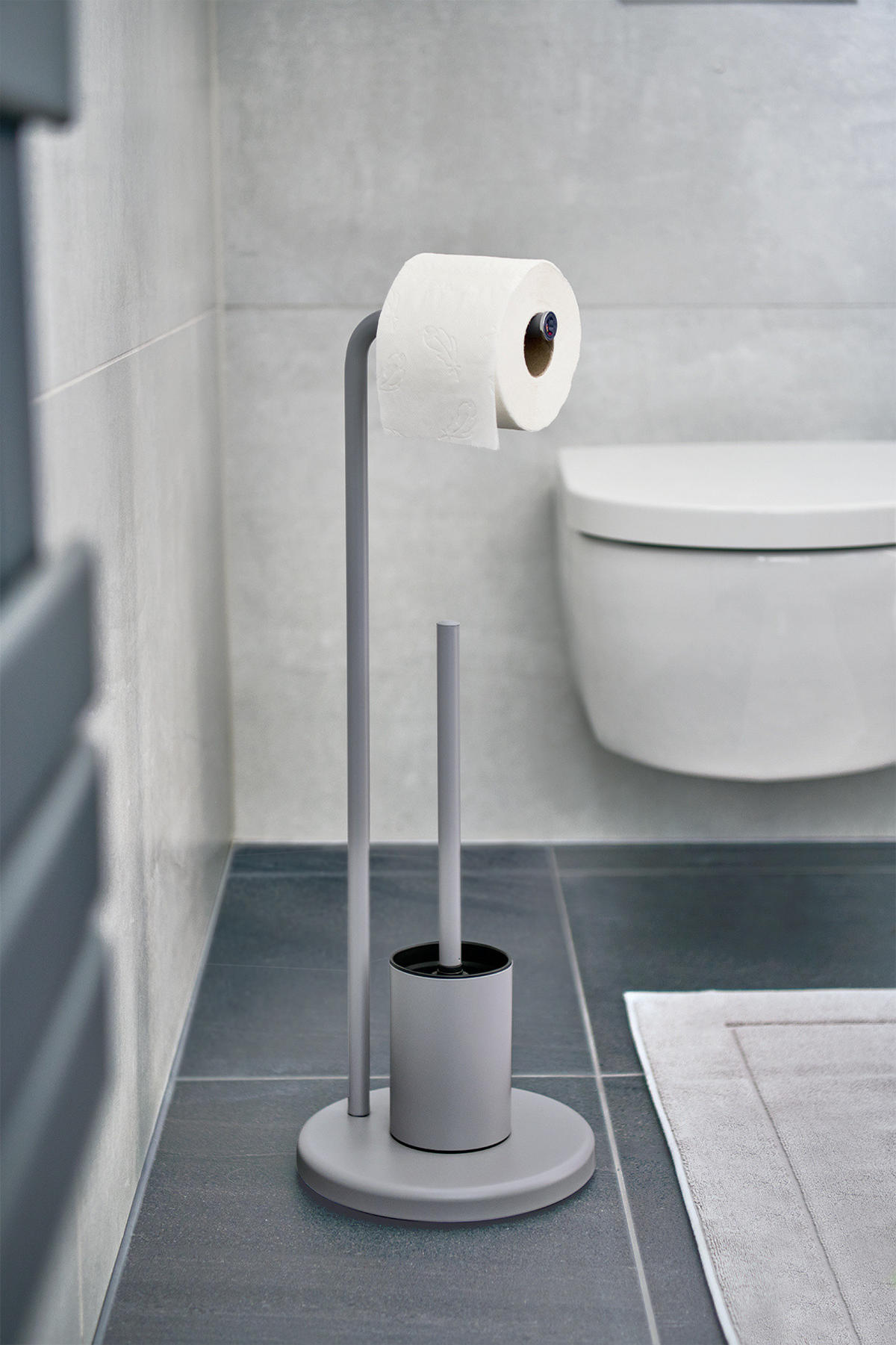 TOILETTENPAPIERHALTER Vetro 63 cm - Grau, Metall (22/63/22cm) - ZELLER