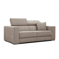 SOFA QUARTZ 3-Sitzer, taupe - Taupe, Holzwerkstoff/Textil (202/80/102cm) - Courtois Laville
