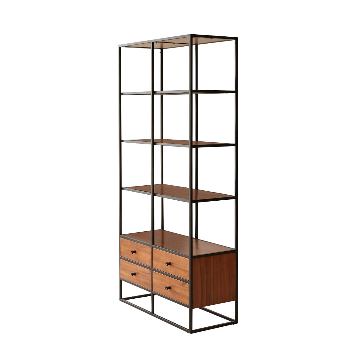 KINDER-REGAL Agra Natur aus Akazie - Naturfarben, Holz (88/175/35cm) - Tikamoon