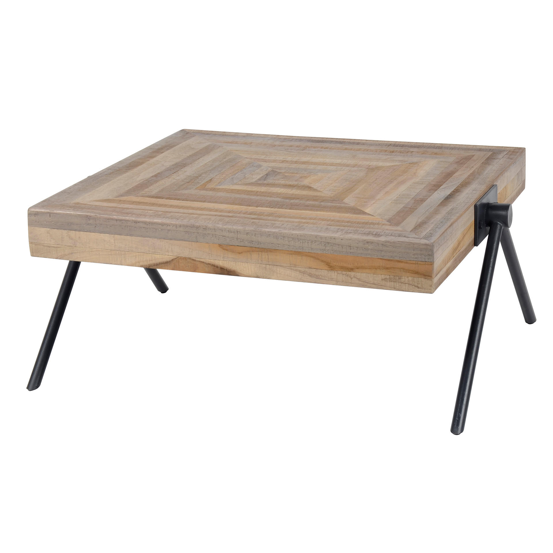 COUCHTISCH Teca Braun 70/70/33 cm - Braun, Holz (70/70/33cm) - Hoyz Collection