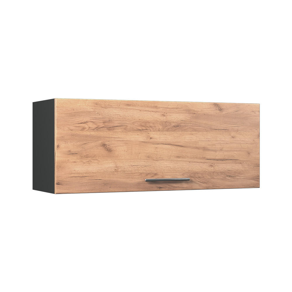 VÄGGSKÅP Fame-Line, Goldkraft ek/antracit, 100 cm, AP Oak Honungsek, Antracit 40/100/34.1 cm