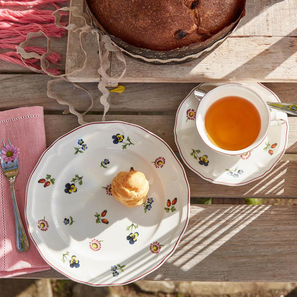 KAFFEESERVICE Petite Fleur bunt 20er Set - Multicolor, Keramik (1/1/1cm) - Villeroy & Boch