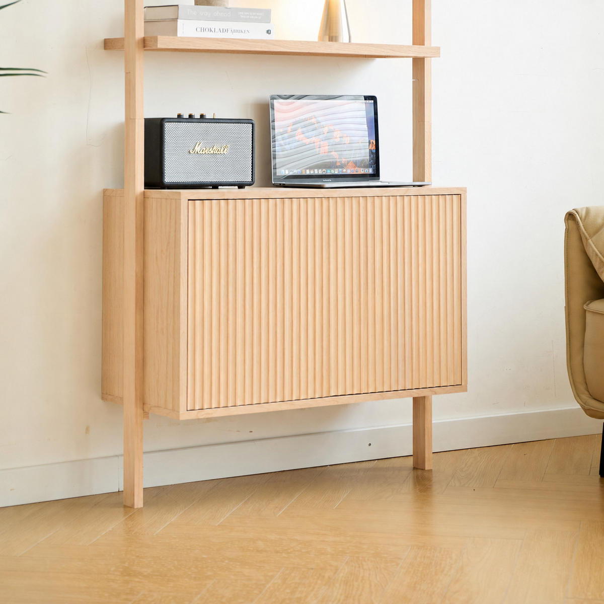 REGAL Kiefernholz Braun 3 Ebenen 2 Fächer - Braun, Holz (79/182.5/34cm) - Nordlys